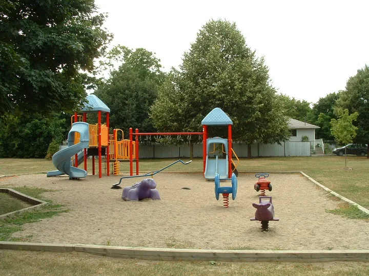 Ground-level view of Blair Park