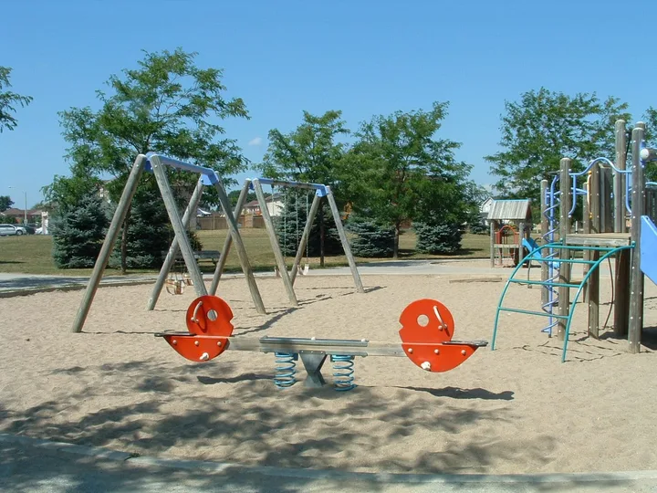 Ground-level view of Cloughley Park