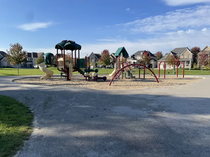 Ground-level view of Dock Road Park