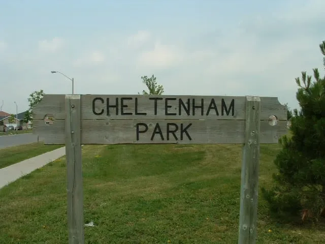 Ground-level view of Cheltenham Park