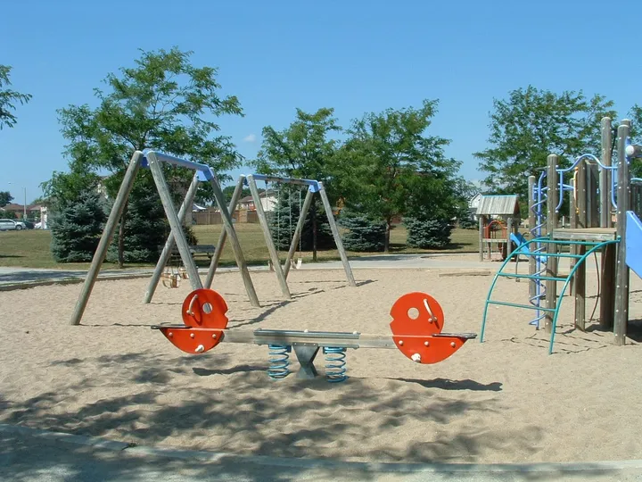 Ground-level view of Cloughley Park