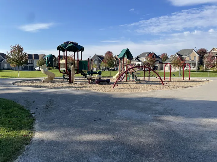 Ground-level view of Dock Road Park