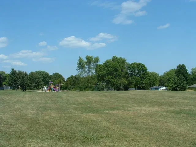 Ground-level view of Ferris Park