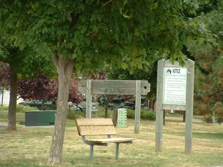 Ground-level view of Gibbon Park