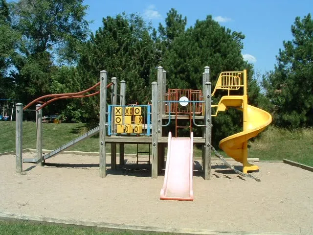 Ground-level view of Patricia Park