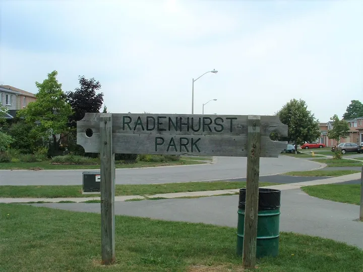 Ground-level view of Radenhurst Park
