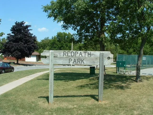 Ground-level view of Redpath Park