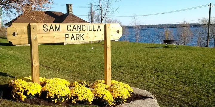 Sam Cancilla Park sign