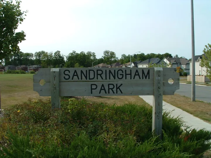 Ground-level view of Sandringham Park